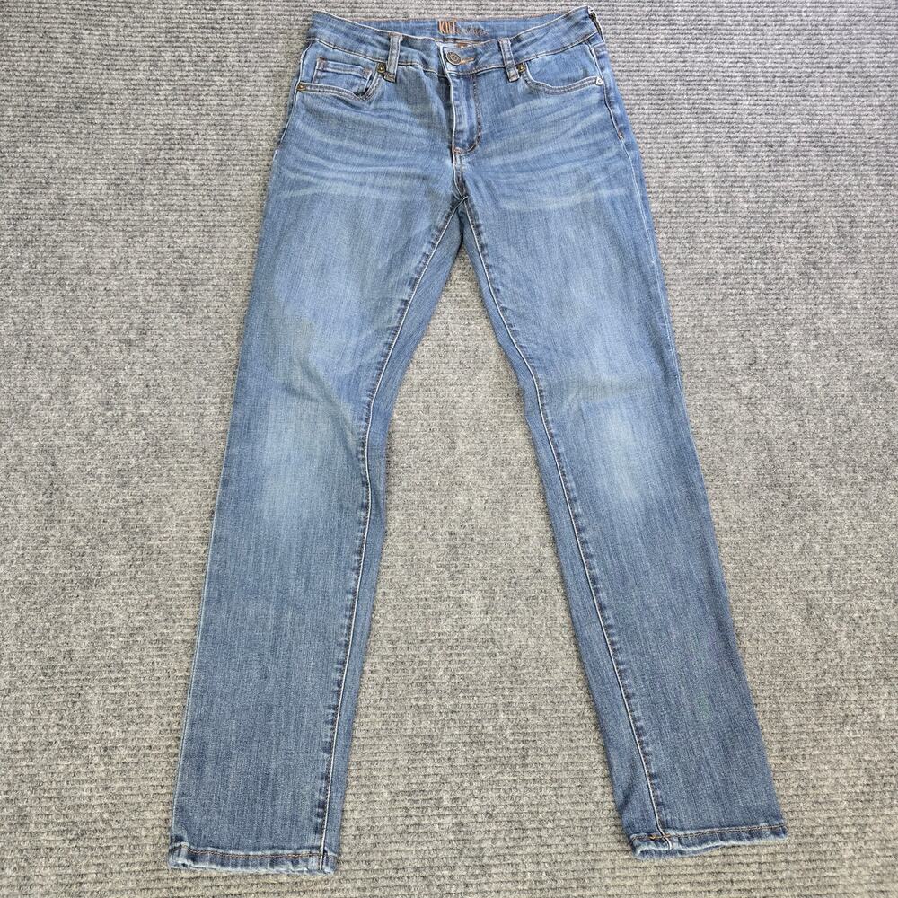 KUT from the Kloth Jeans Womens 0 27x29 Blue Wash Straight Leg Denim